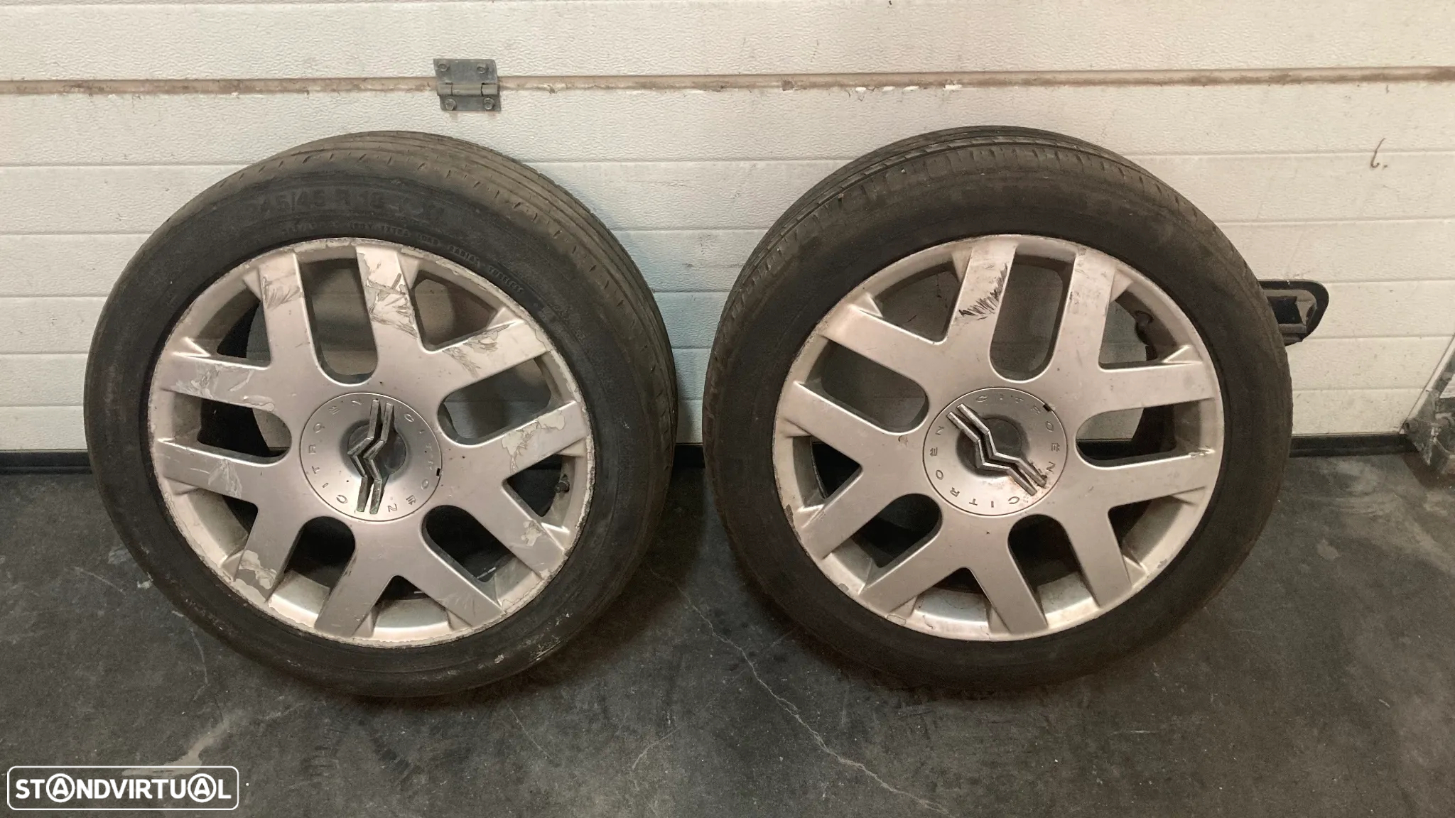 JOGO DE JANTES (4) ORIGINAIS CITROEN COM PNEUS 245/45 R18 - 2