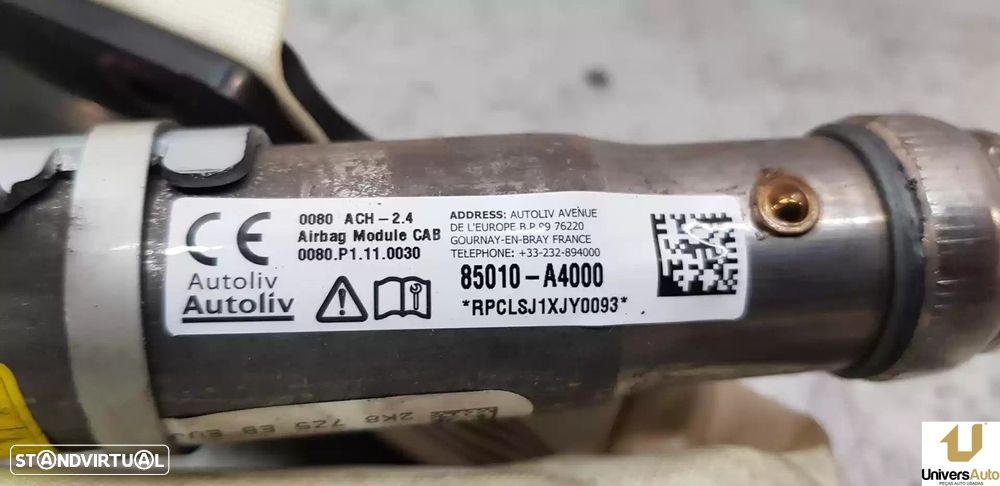 AIRBAG CORTINA FRONTAL ESQUERDO KIA CARENS IV 2018 -85010A4000 - 1