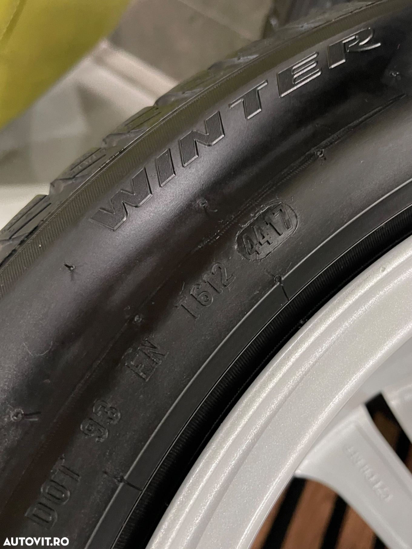 Jante BMW X1 , X2, originale, noi, anvelope iarnă noi Pirelli - 8
