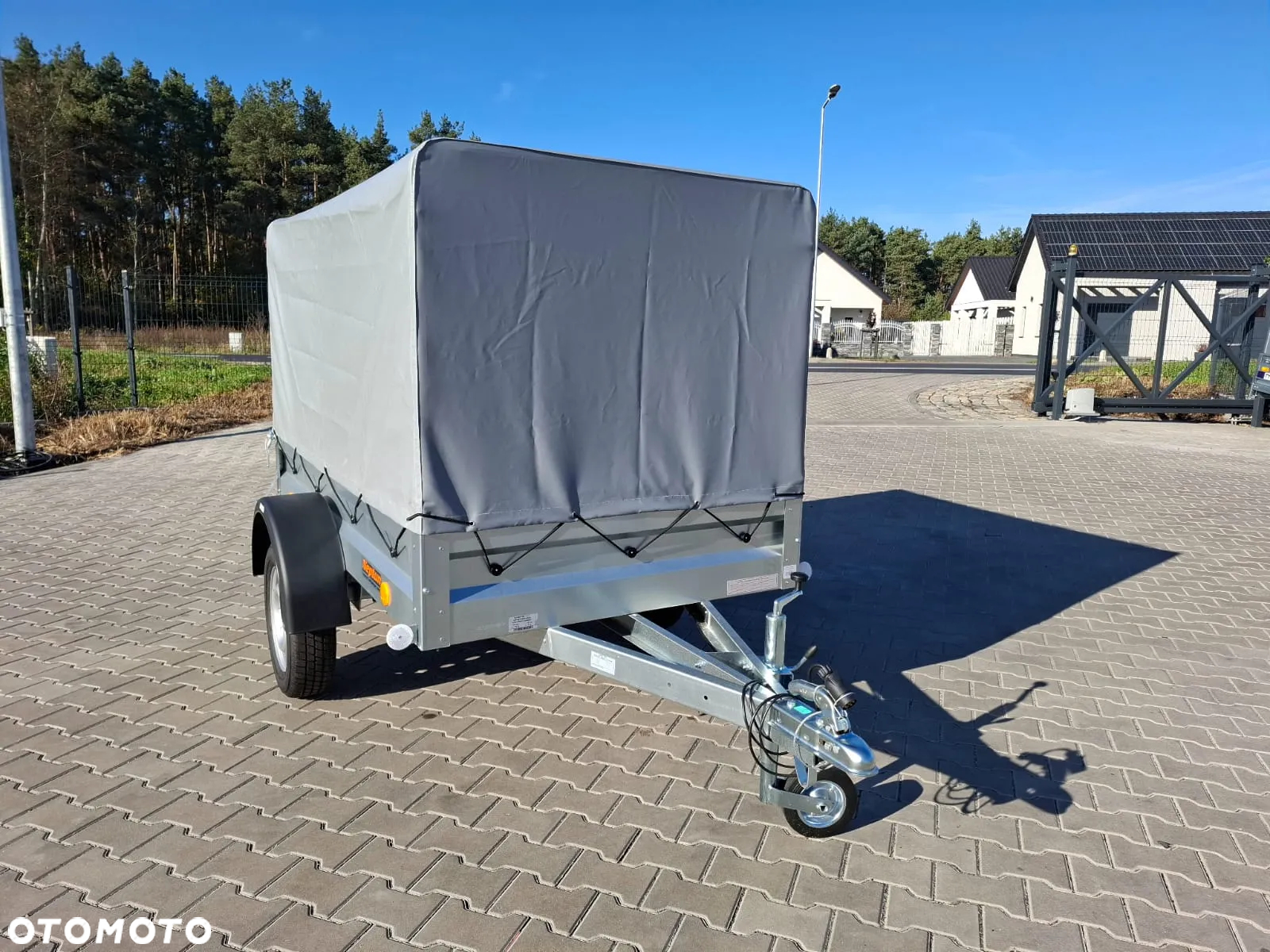 Neptun DOSTAWA Przyczepka lekka 202x114x115cm DMC750kg stelaż i plandeka, koło podporowe - 3