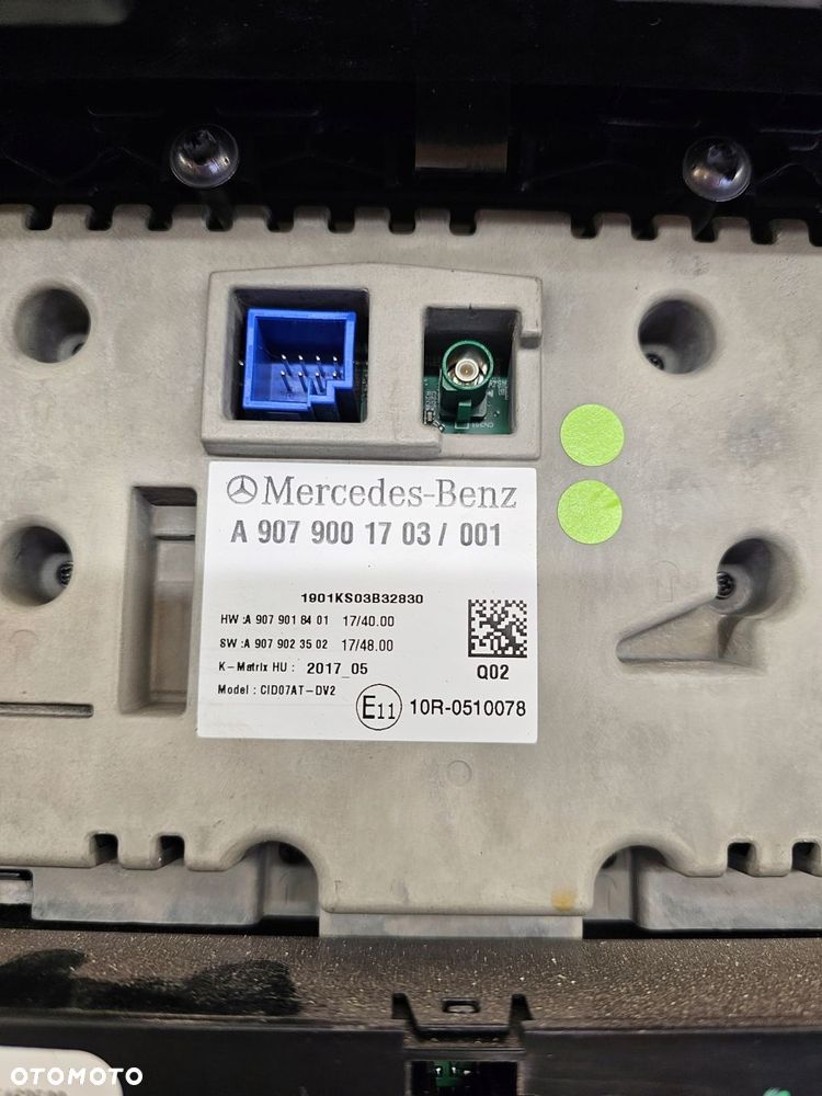 radio wyswietlacz panel radia mercedes sprinter 907 910 a9079001703 - 4