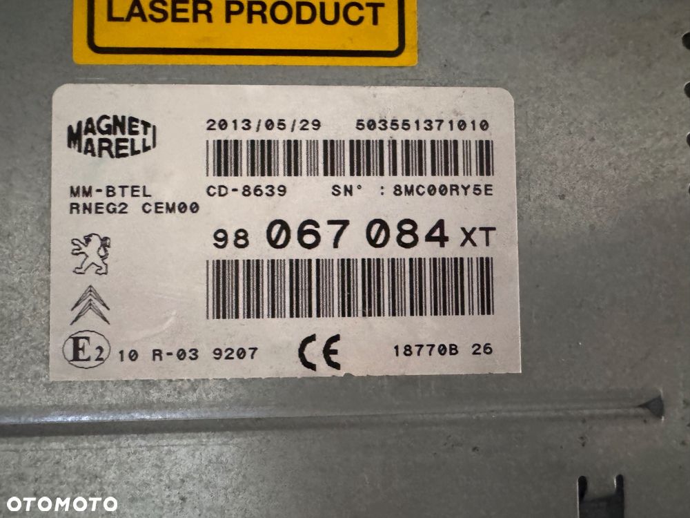 RADIO NAWIGACJA 98067084XT 98039693XN 96785064ZD - 3