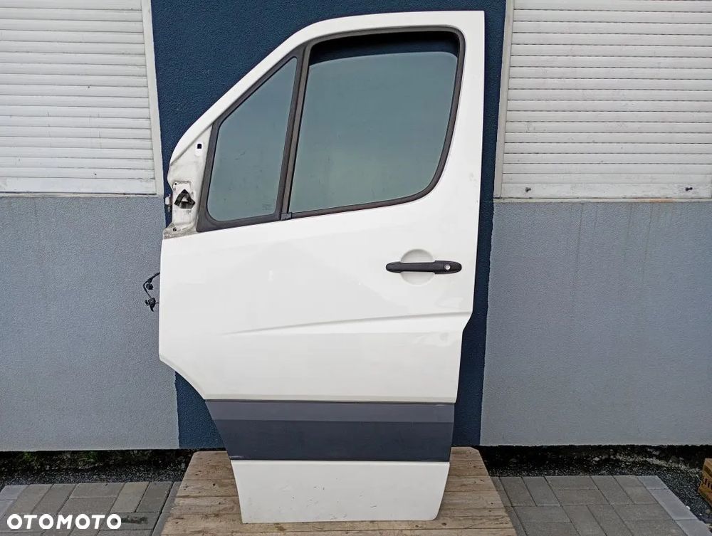 Drzwi Przednie Lewe Przód Kompletne Białe Mercedes Sprinter W906 Lift Vw Crafter 2006-2017 - 1