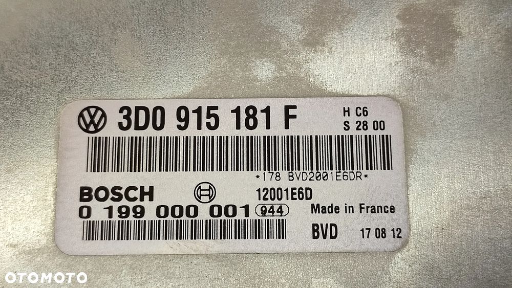 VW PHAETON LIFT 12R MODUŁ STEROWNIK AKUMULATORA 3D0915181F 3D0915181 F - 3