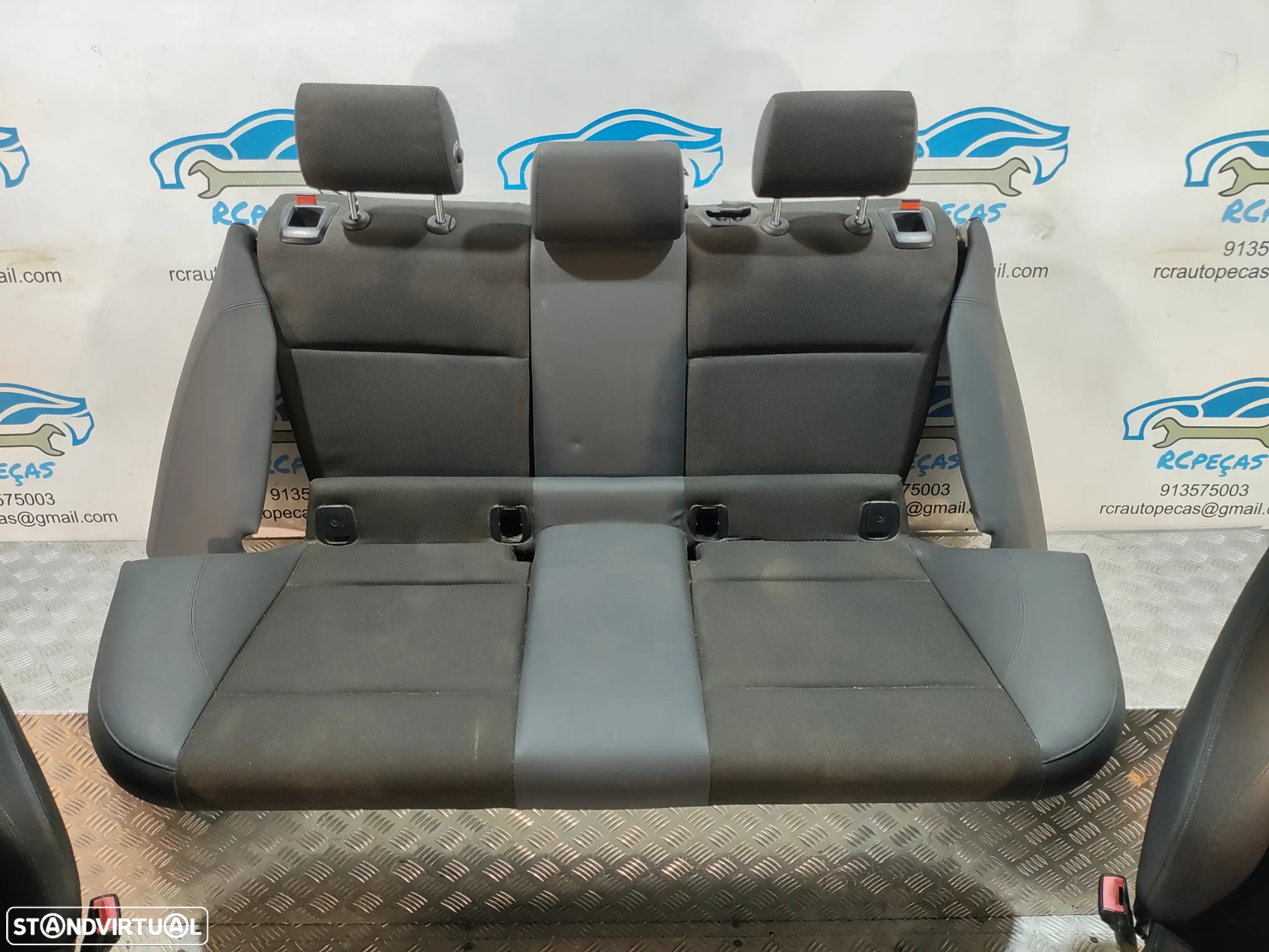 BANCO BANCOS ORIGINAIS BMW SERIE 1 E87 PACK M PELE TECIDO ELECTRICOS AIRBAG - 11