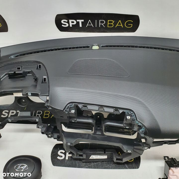 HYUNDAI i20 III DESKA ROZDZIELCZA KONSOLA KOKPIT PULPIT PODUSZKI AIRBAG AIR BAG PASY KIT SET - 3