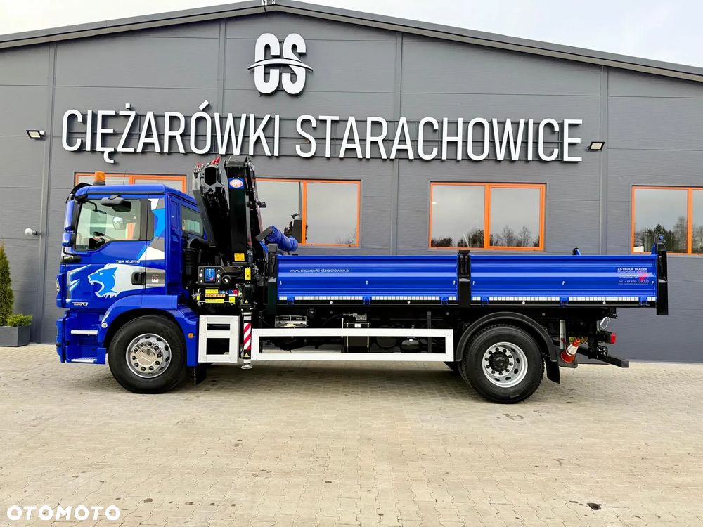 MAN MAN TGM TGL TGS 18.250 // E6 // wywrotka + HDS HMF z pilotem // 4x2 // budowlanka // kiper wywrot żuraw dzwig kran Crane - 9