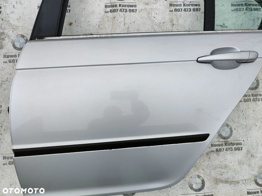 BMW E46 Sedan Drzwi lewe tylne tył Titansilber 354 W Kolor - 3