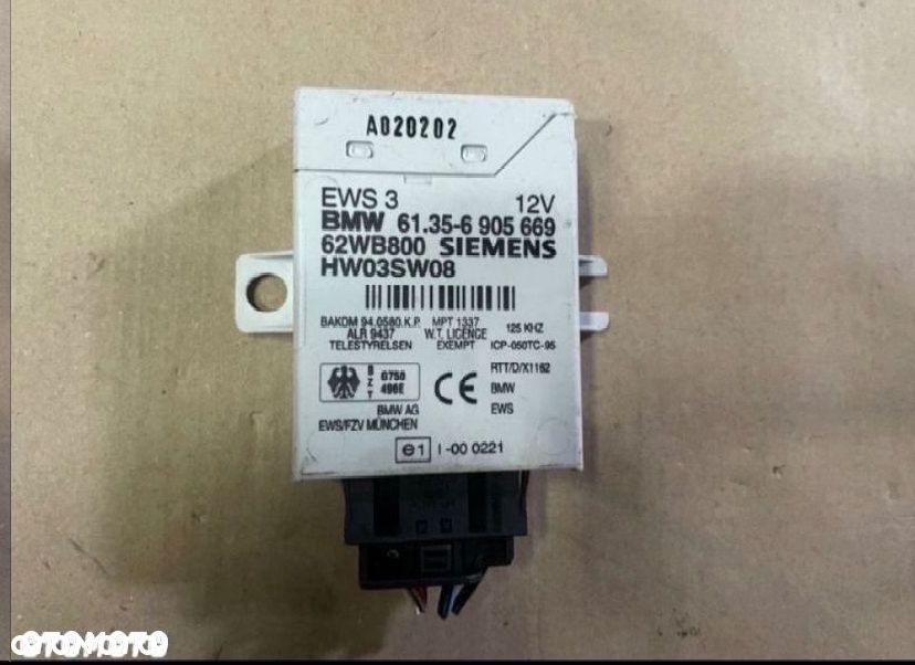 Moduł sterownik EWS bmw 3 e46 5 e39 e38 e53 mini r50 - 2