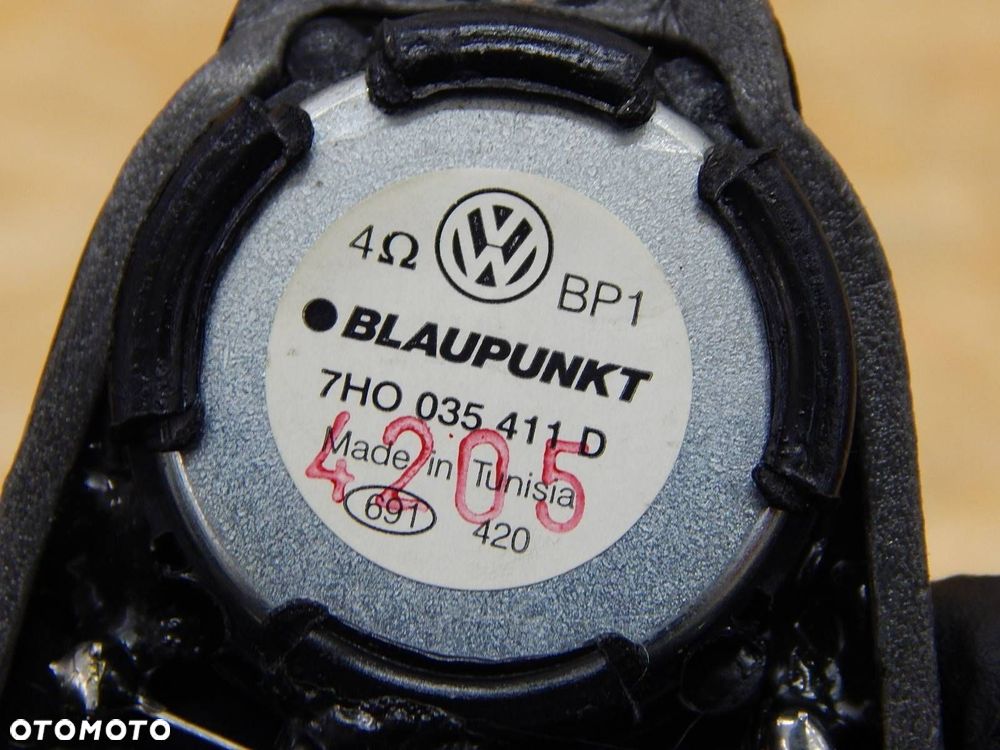 vw t5 głośnik konsoli deski lewy przód 7h0035411d - 3