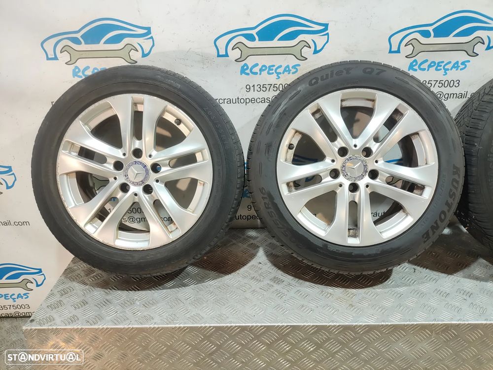 Conjunto Jantes 16 Borbet Originais Mercedes Benz Class C W204 7J ET43 5x112 - 4