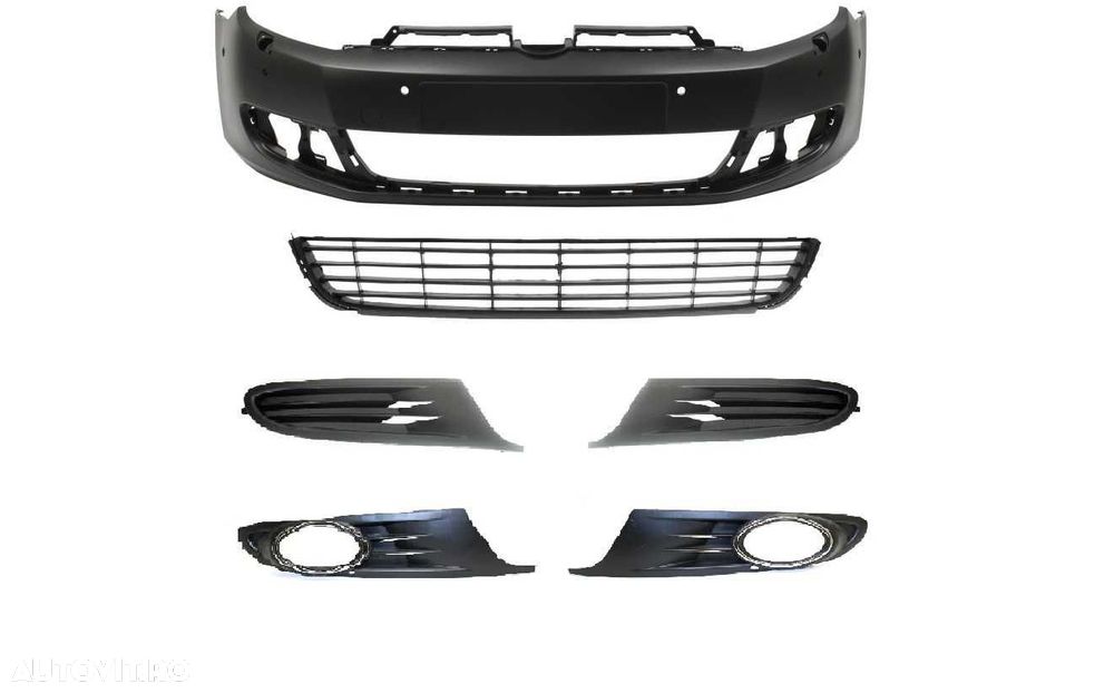 Bara fata noua completa 6 gauri senzori si spalator faruri VW Golf 6 - 1