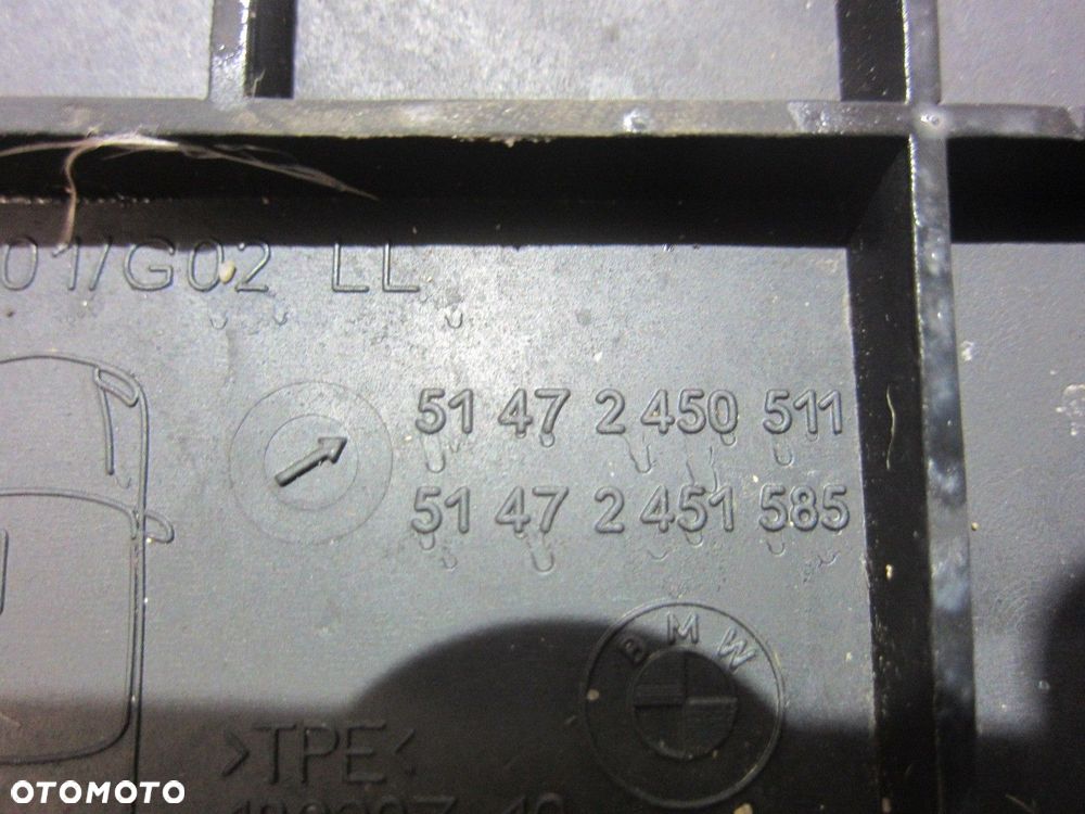 BMW X3 G01 DYWANIKI PODŁOGOWE GUMOWE CZARNE 51472450511 51472451585 - 12