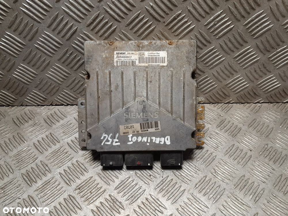 CITROEN BERLINGO KOMPUTER STEROWNIK SILNIKA 5WS40025CT - 1