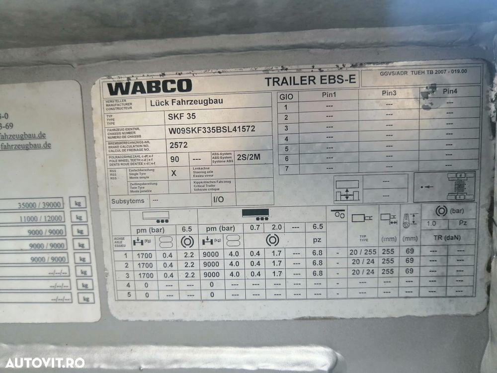 Schmitz Cargobull Lueck SKF 35  - 50 mc Semiremorca basculabila/ bena basculanta deseuri/fier/schrott, TOP!!! - 27