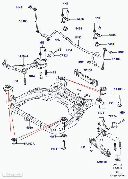 CHARRIOT FRONTAL LAND ROVER RANGE ROVER EVOQUE - 1