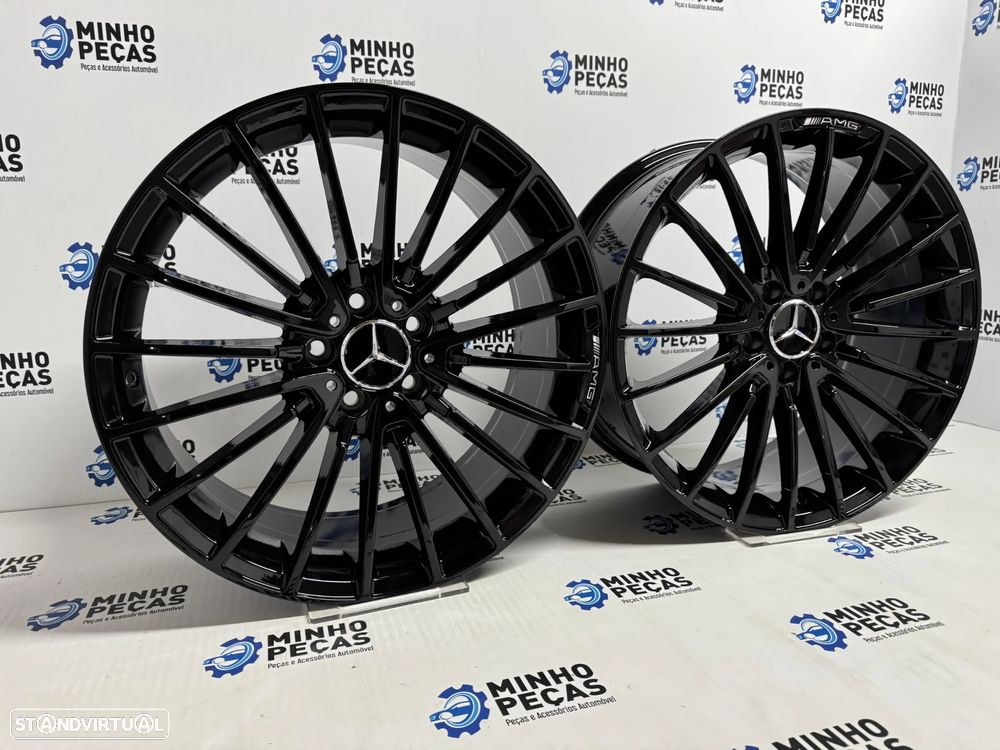 Jantes Mercedes AMG em 19 (5x112) preto brilho - 3