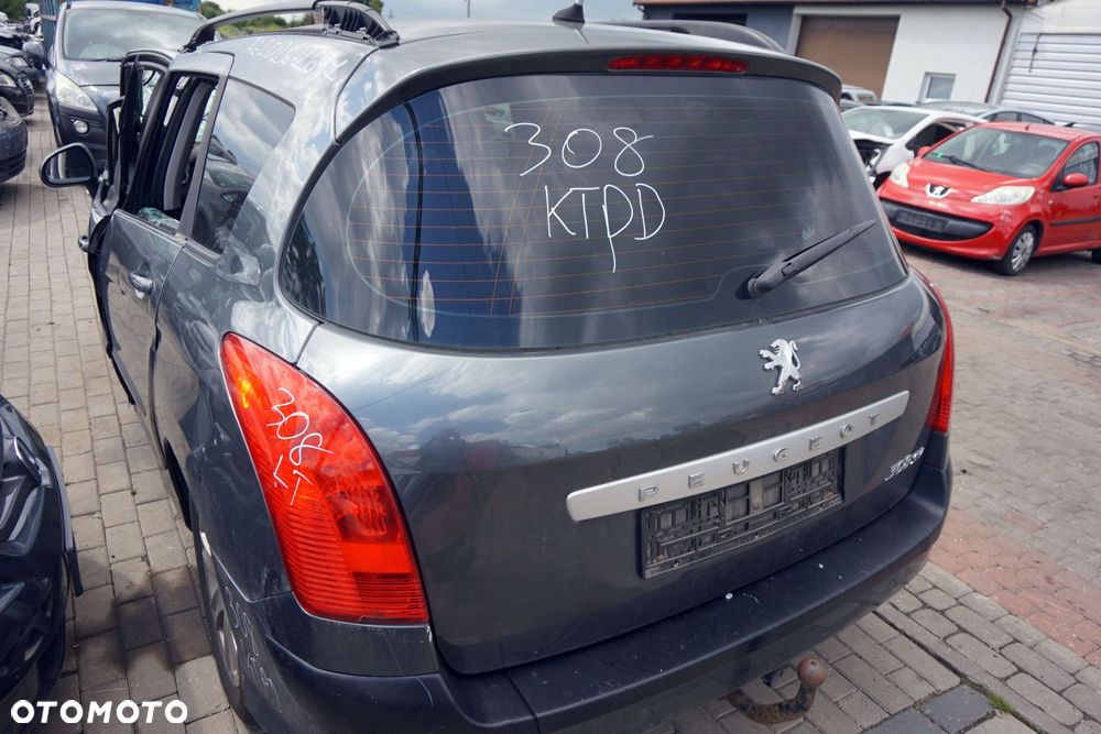 KLAPA BAGAŻNIKA TYLNA 308 I T7 SW KOMBI KTPD  SZARY PEUGEOT 2007-2011 - 3