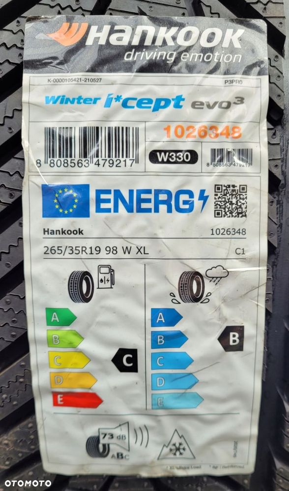 4x Hankook Winter iCept evo 3 265/35R19 98W Z770A - 4