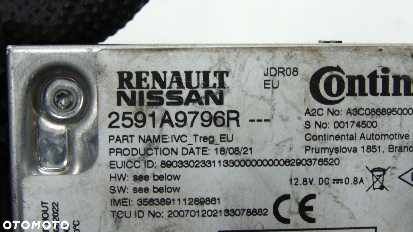RENAULT CLIO V CAPTUR II sterownik moduł bluetooth radia 2591A9796R - 3