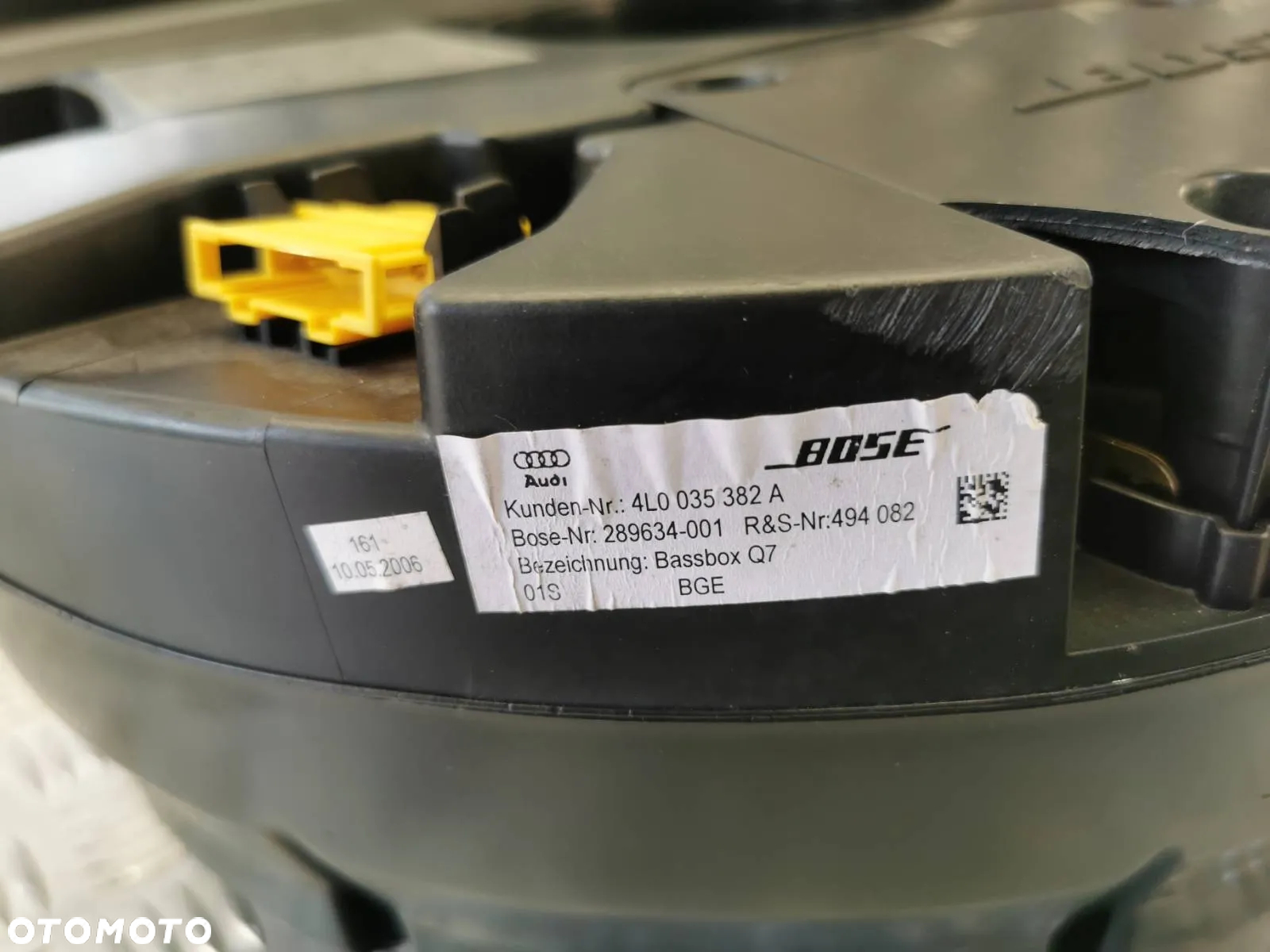 AUDI Q7 4L 09-15R GŁOŚNIK BOSE ORYGINALNY SUBWOOFER 4L0035382 A 4L0035382A - 5
