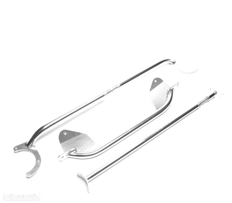 KIT BARRAS ANTI-APROXIMAÇÃO AJUSTÁVEIS VOLKSWAGEN VW SCIROCCO MK1 MK2 74-92 ALUMINIO - 1