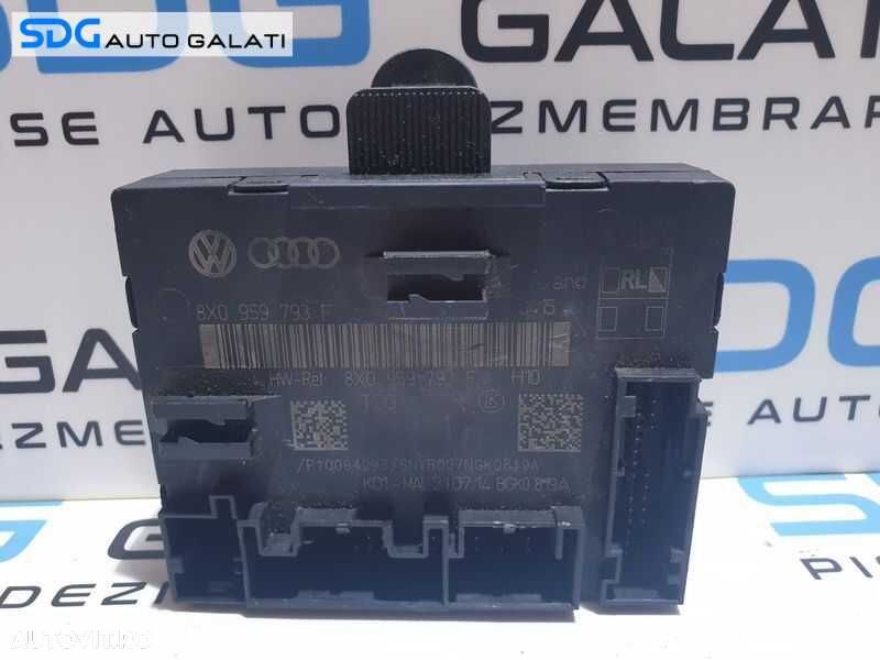 Panou Modul Comanda Inchidere Usa Stanga Fata Skoda Superb 2 2008 - 2015 Cod 8X0959793F - 1