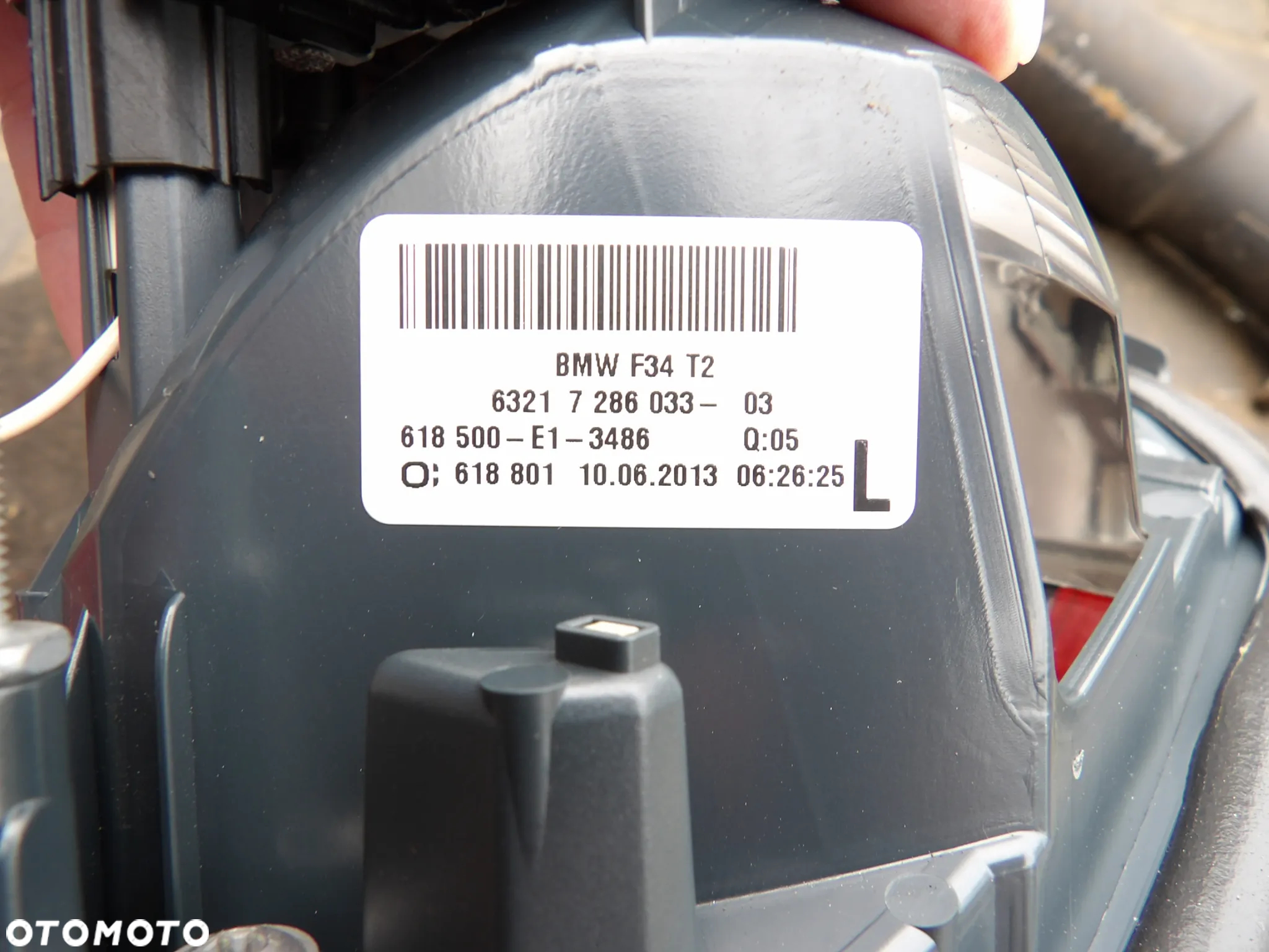 BMW - F34 - PRZED LIFT - LAMPY TYLNE - KOMPLET - EUROPA - 7286033  7286034  7286038  7286037 - 6
