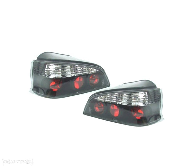 FAROLINS TRASEIRO PARA PEUGEOT 106 96-04 FUNDO PRETO B - 1