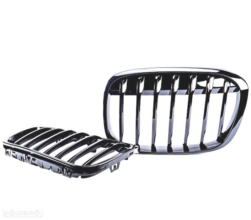 GRELHAS DIANTEIRAS BMW X1 F48 15- PRETO BRILHANTE - 3
