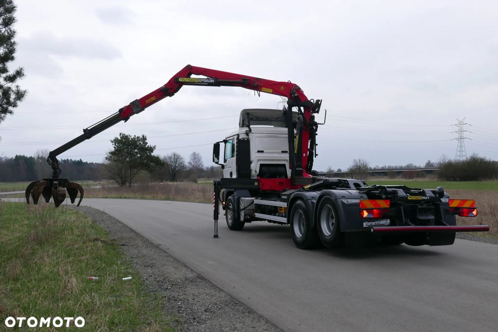 MAN MAN TGS 28.440 6X2 TGA + PALFINGER EPSILON PALIFT HAKOWIEC Z HDS Z DŹWIGIEM DO ZŁOMU KONTENERÓW ODPADÓW - 4