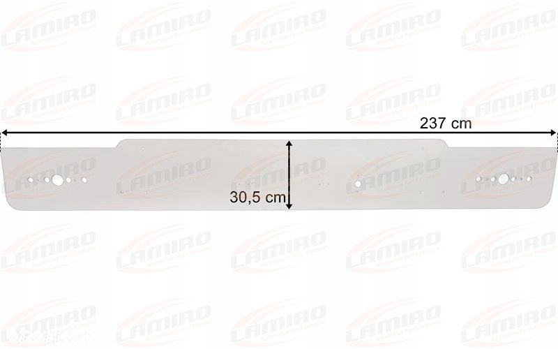 NACZEPA WIELTON ZDERZAK GÓRNY Z MOCOWANIEM LAMP - 2