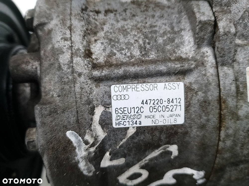 POMPA, SPRĘŻARKA KLIMATYZACJI AUDI A4 B6 447220-8412 DENSO 2.0 20V - 7