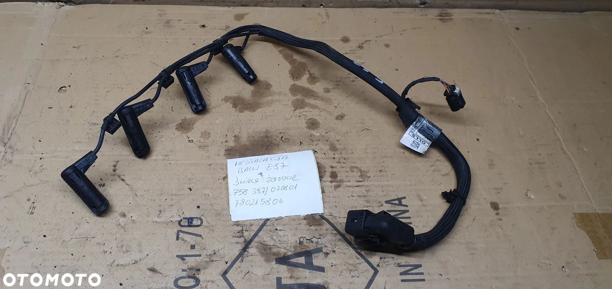 Wiązka instalacja świec żarowych BMW I E87 2.0D 7802158 - 1