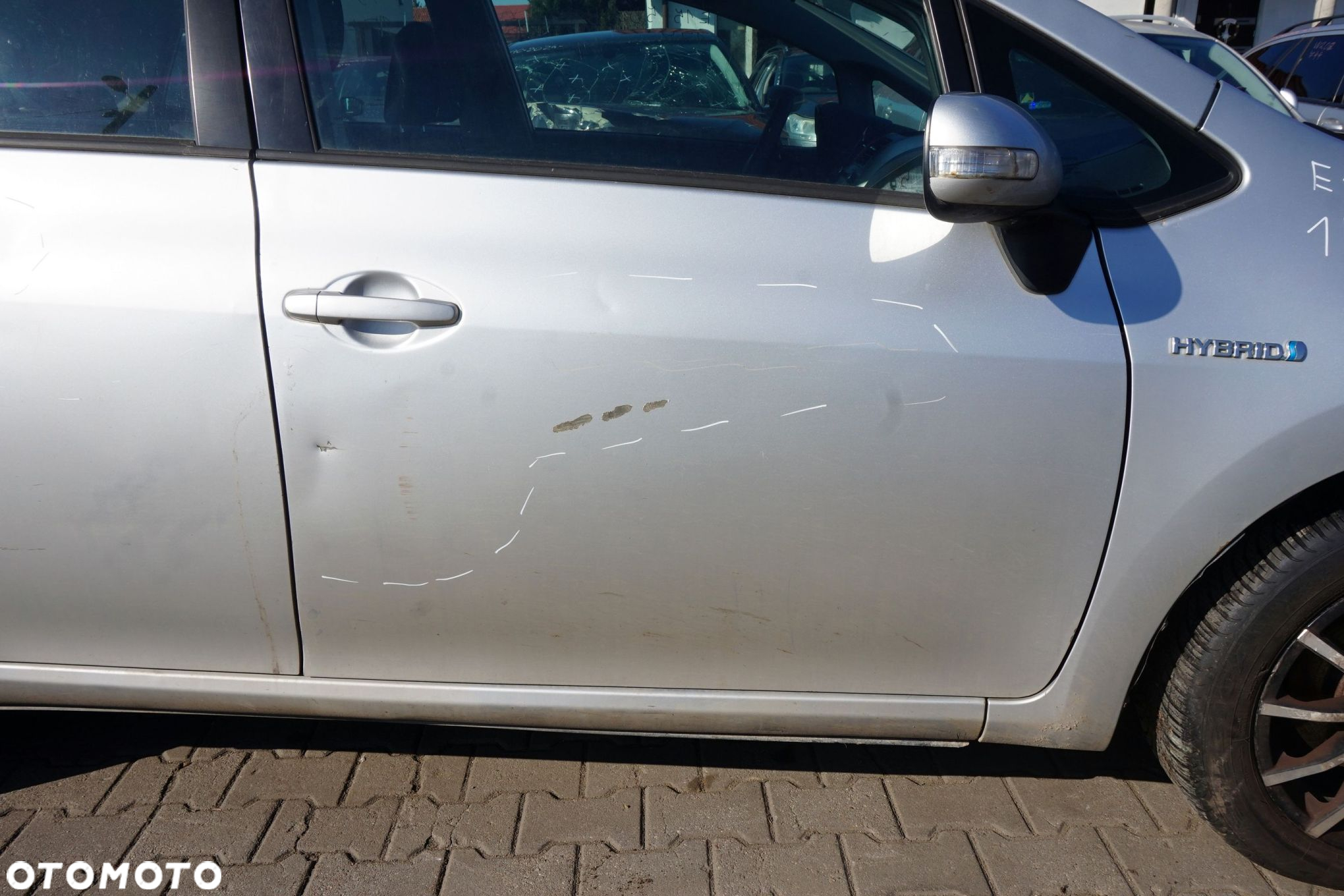 DRZWI PRZEDNIE PRAWE AURIS E15 I LIFT 5D HB 1F7  SREBRNY TOYOTA 2009-2013 - 3