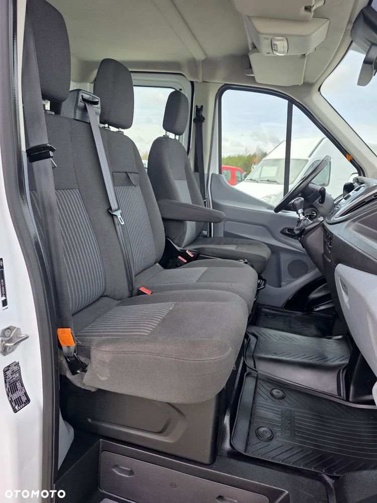 Ford TRANSIT 2,0 TDCI 170 KONNY WYWROTKA 3 STRONNA DOKA BRYGADÓWKA 7 OSOBOWA KLIMA WEBASTO LEDY 150T/KM PRZEBIEGU BLIŻNIAKI DO 3,5T WYWROT GWARANCJA - 18