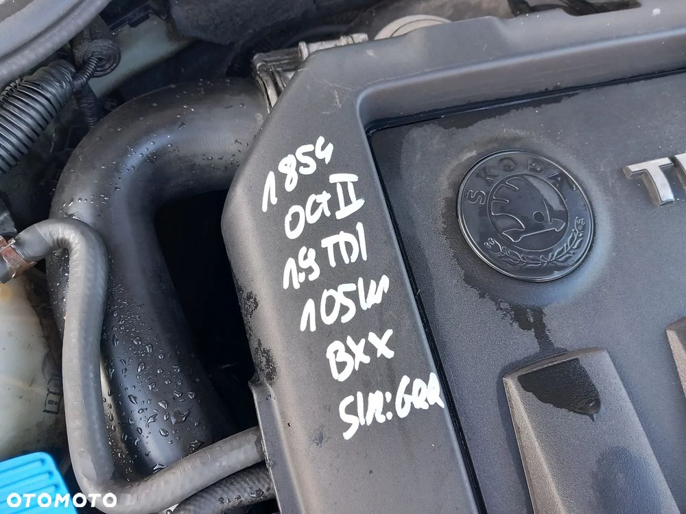 SKODA OCTAVIA II SILNIK 1.9 TDI 105KM DIESLE OZNACZENIE: BXE - 2