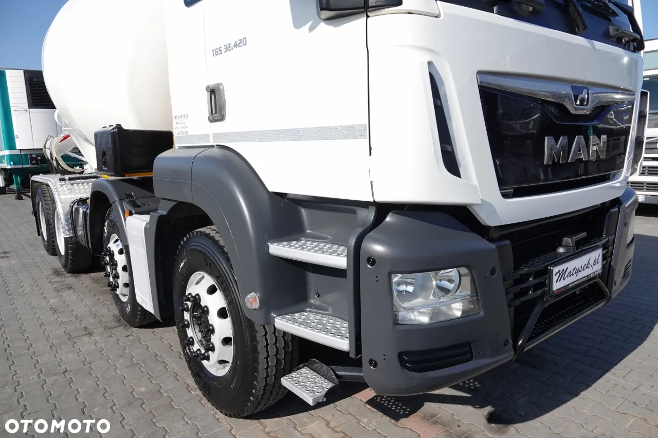 MAN TGS 32.420 / 8x4 / BETONOMIESZARKA IMER  / GRUSZKA 9M3 / 2018 ROK - 5