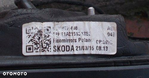 SKODA SCALA 2019- LUSTERKO ELEKTRYCZNE PRAWE 6 PINÓW - 10