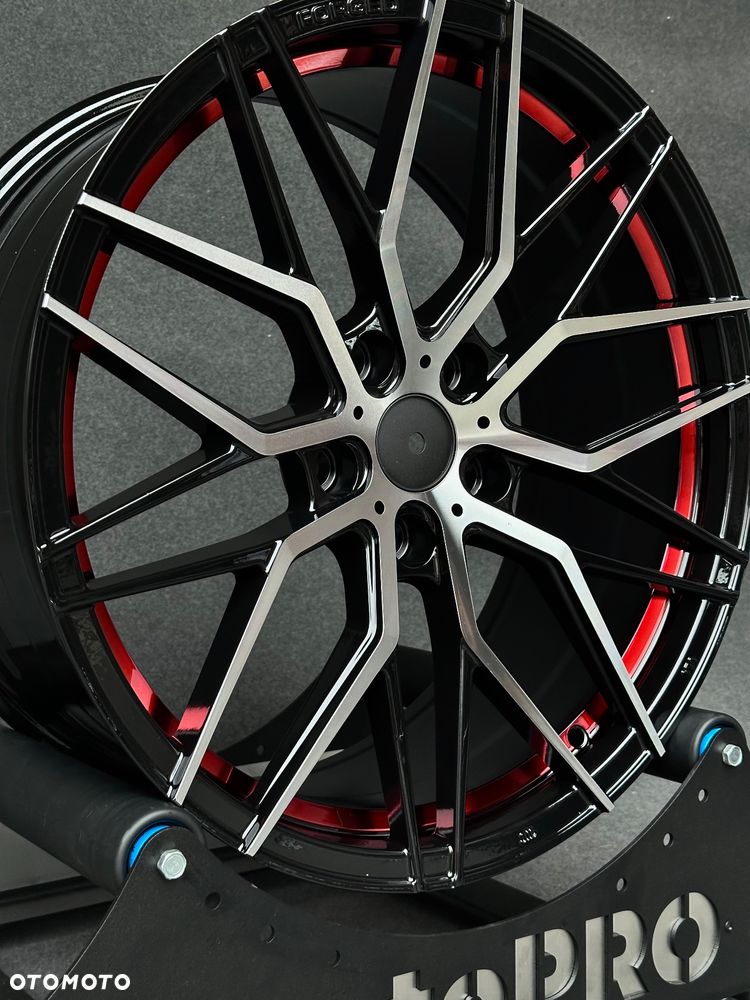NOWE felgi 19 BMW CZARNY POŁYSK polerowany front czerwone wstawki  Candy RED 5x120 8.5j ET35 F10 Z3 Z4 E46 X1 X3 E83 F25 X5 E90 F30 F32 F34 GT F01 F12 F20 E87 F22 E60 xDrive  alufelgi - 9