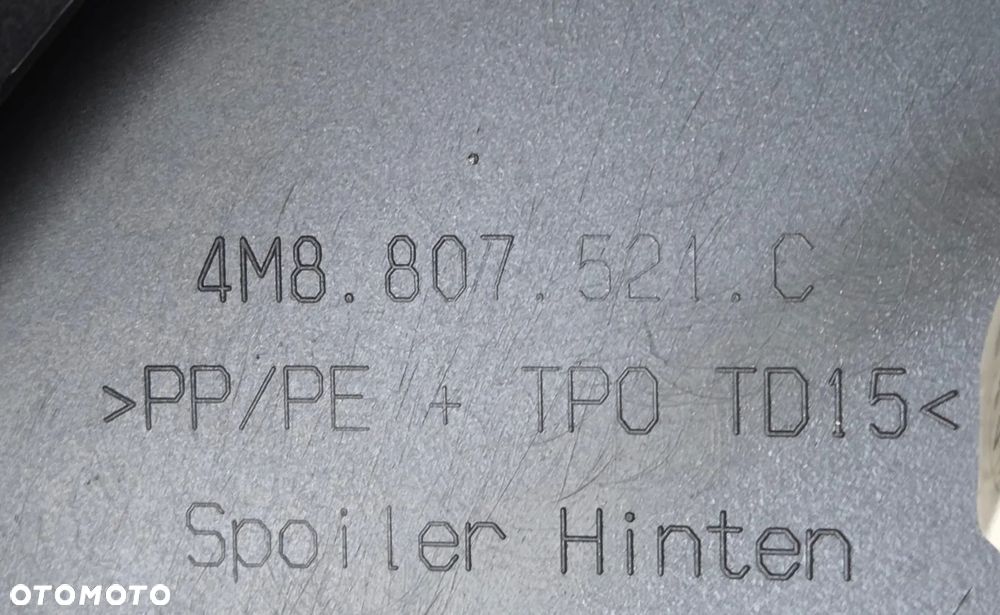 AUDI Q8 spoiler zderzaka tył dokładka 4M8807521C 4M8807733A 4M8807941C 4M8807568 4M8807941F - 6