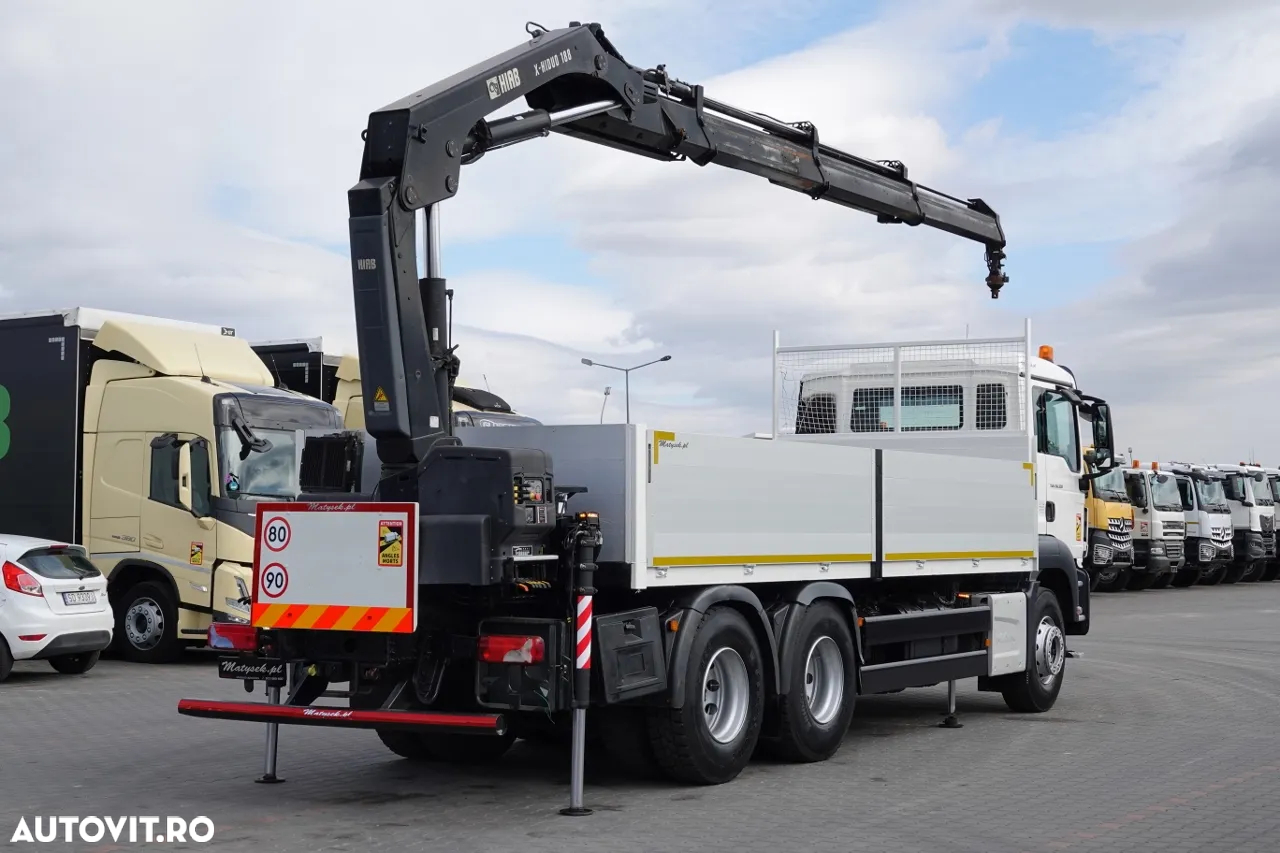 MAN TGS 26.320 / 6X4 / CUTIE 6.5 M + HDS HIAB 188 BS-3 / CAPACITATE MAX: 5000 KG / RADIO CONTROL / ROTATOR / EURO 6 - 3