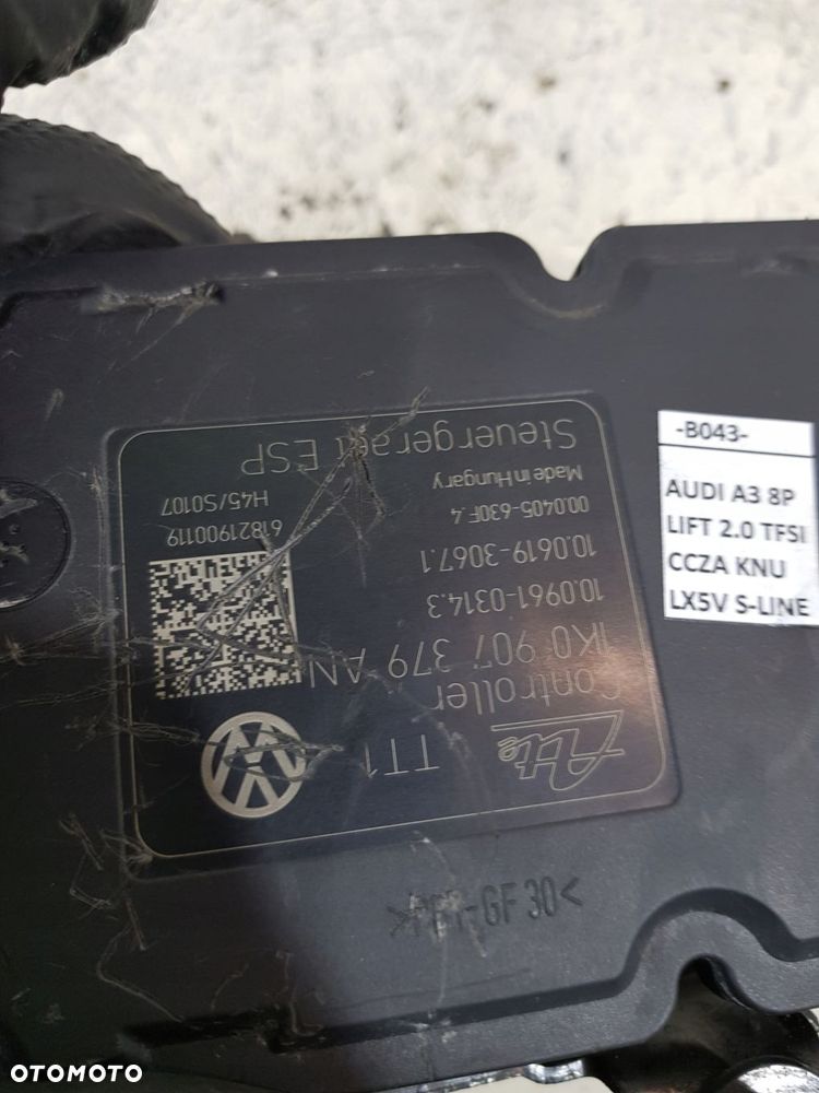 pompa abs sterownik 1k0614517bd audi a3 8p lift 08r 2.0 tfsi eur - 8