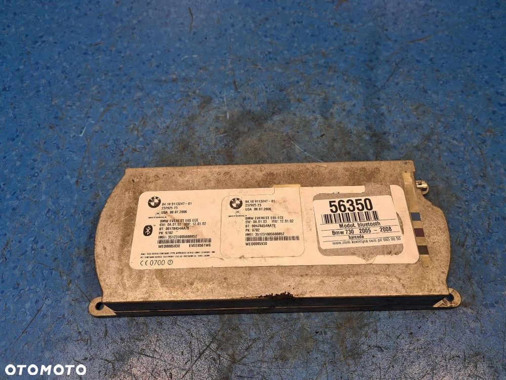 BMW 7 E65 LIFT MODUŁ BLUETOOTH 9113247 - 1