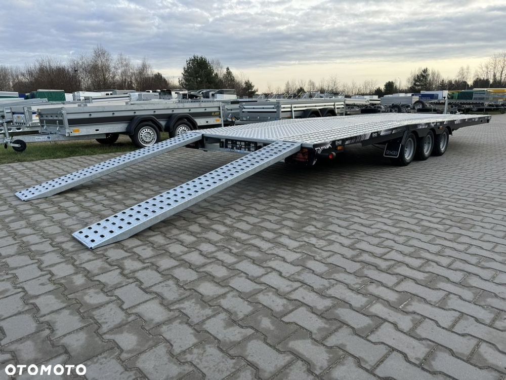 TA-NO Scorpio 55 PREMIUM laweta 3 osiowa 5.5m 3500kg DMC najazdy niski załadunek - 36