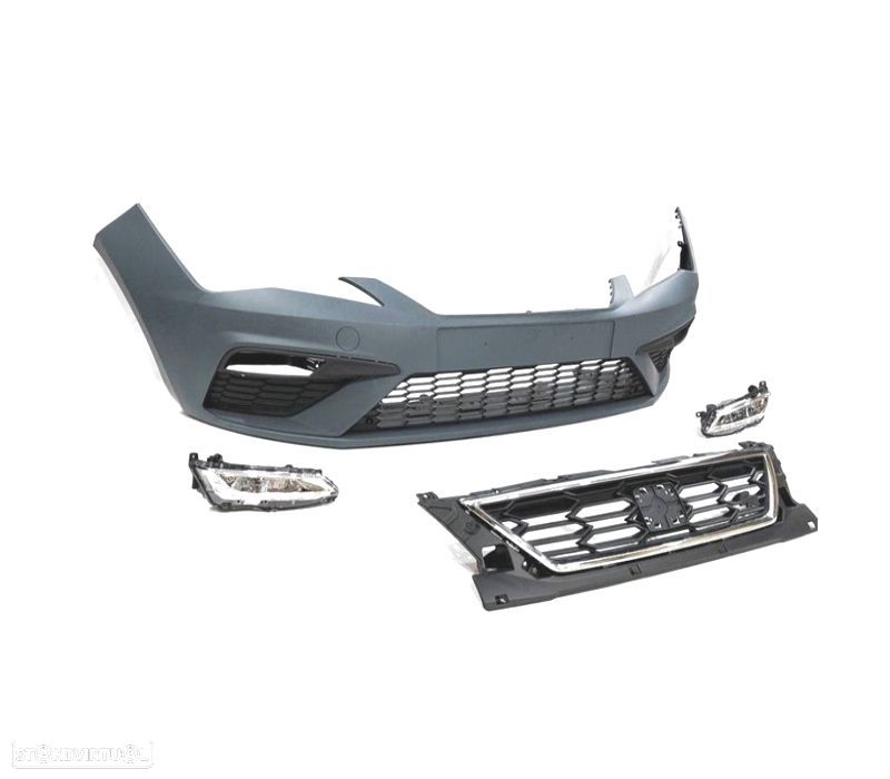 PARA-CHOQUES FRONTAL SEAT LEON 13-19 LOOK FR + FAROIS DE NEVOEIRO - 2