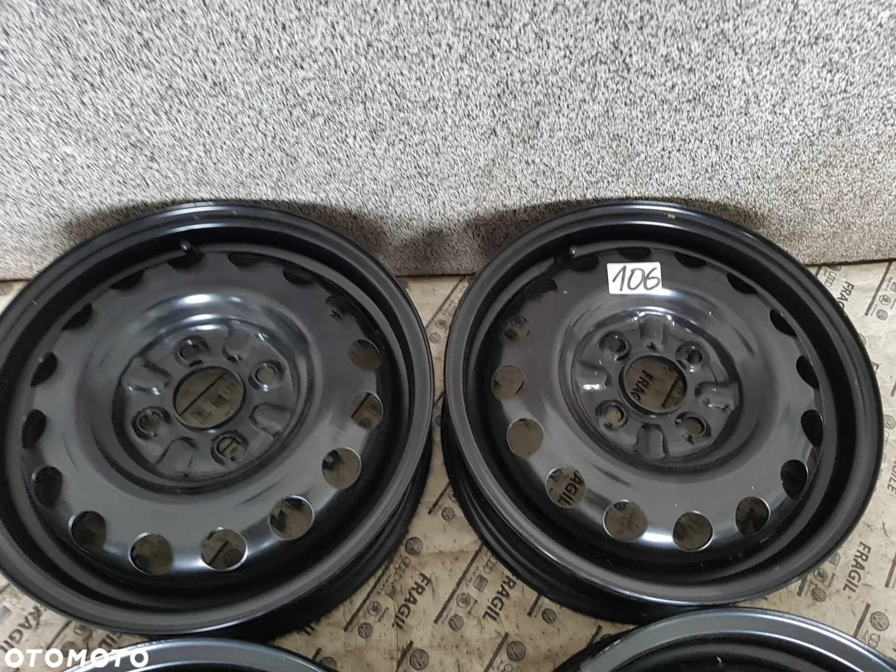 NOWE FELGI STALOWE CITROEN C1 TOYOTA AYGO PEUGOT 1008 4,5JX14  4X100 ET39 - 6