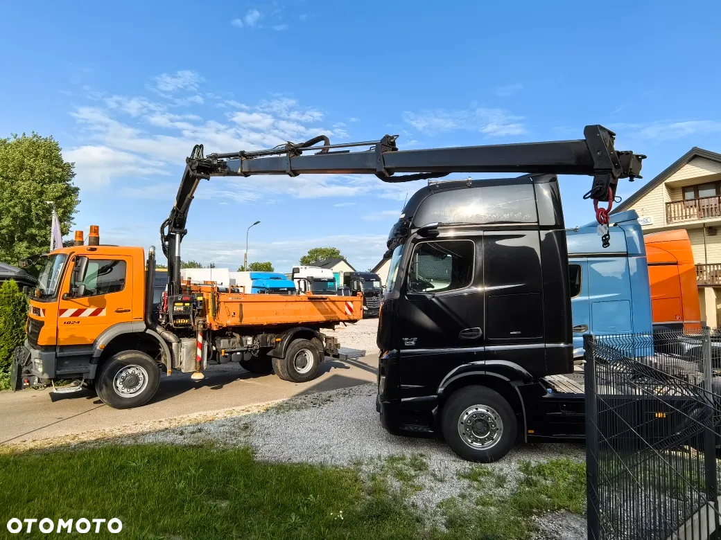 Mercedes-Benz * AXOR * 4x4 * Wywrotka 3-stronna * Hiab 099 * Czołownica do pługa * - 7