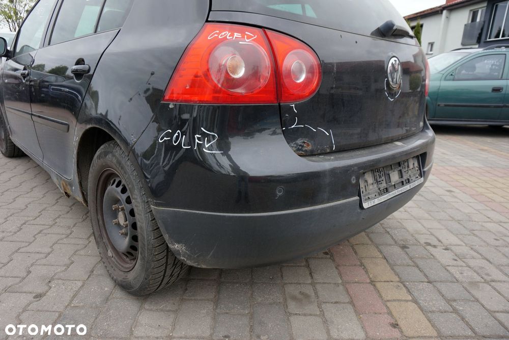 ZDERZAK TYLNY GOLF V 5D HB LC9Z  CZARNY VOLKSWAGEN 2003-2009 - 2