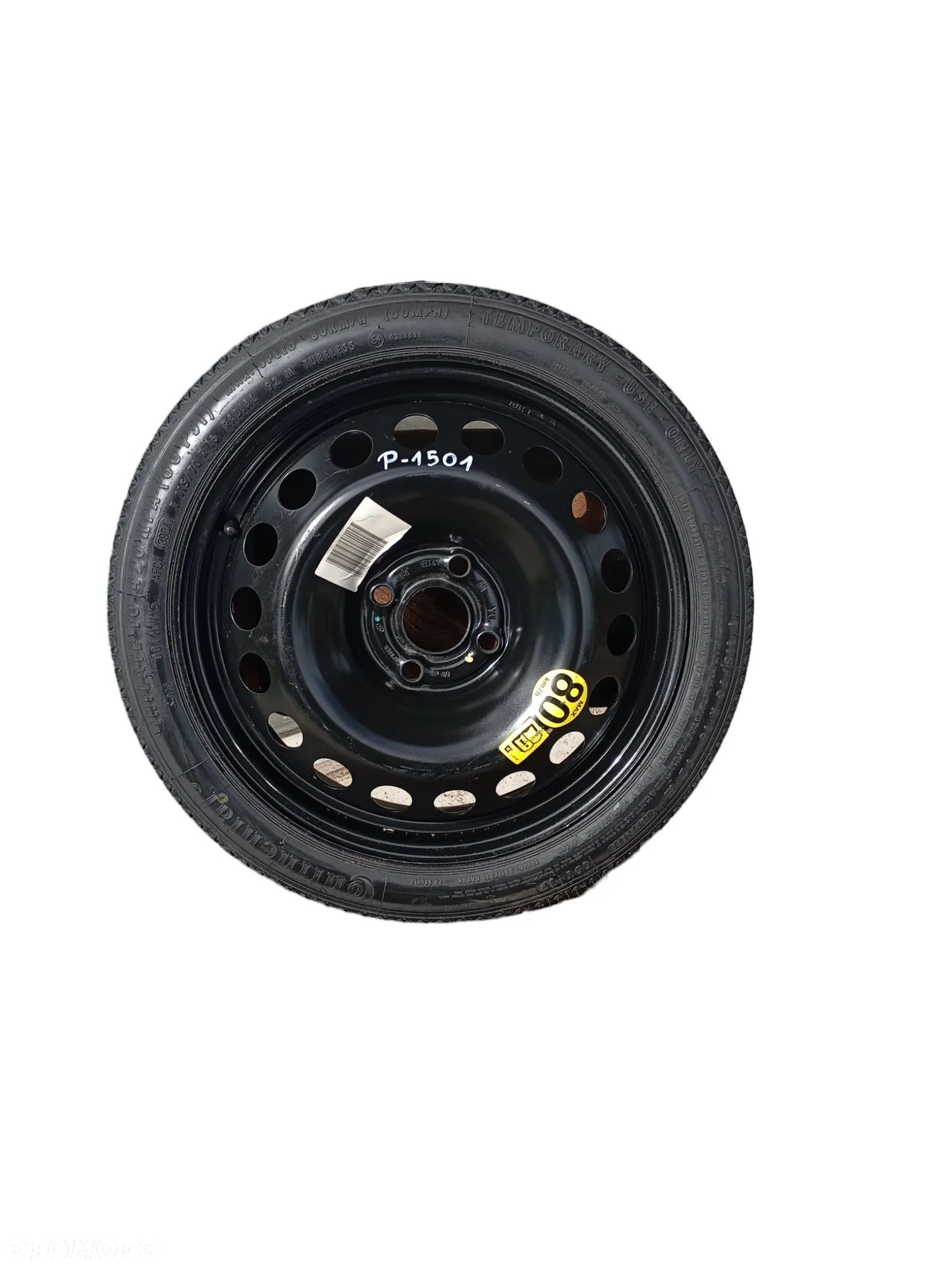 Koło Zapasowe Dojazdowe 115/70 R16 ET:41 4x100 57MM Fiat Opel Astra H 4160027- Gwarancja Wysyłka - 1